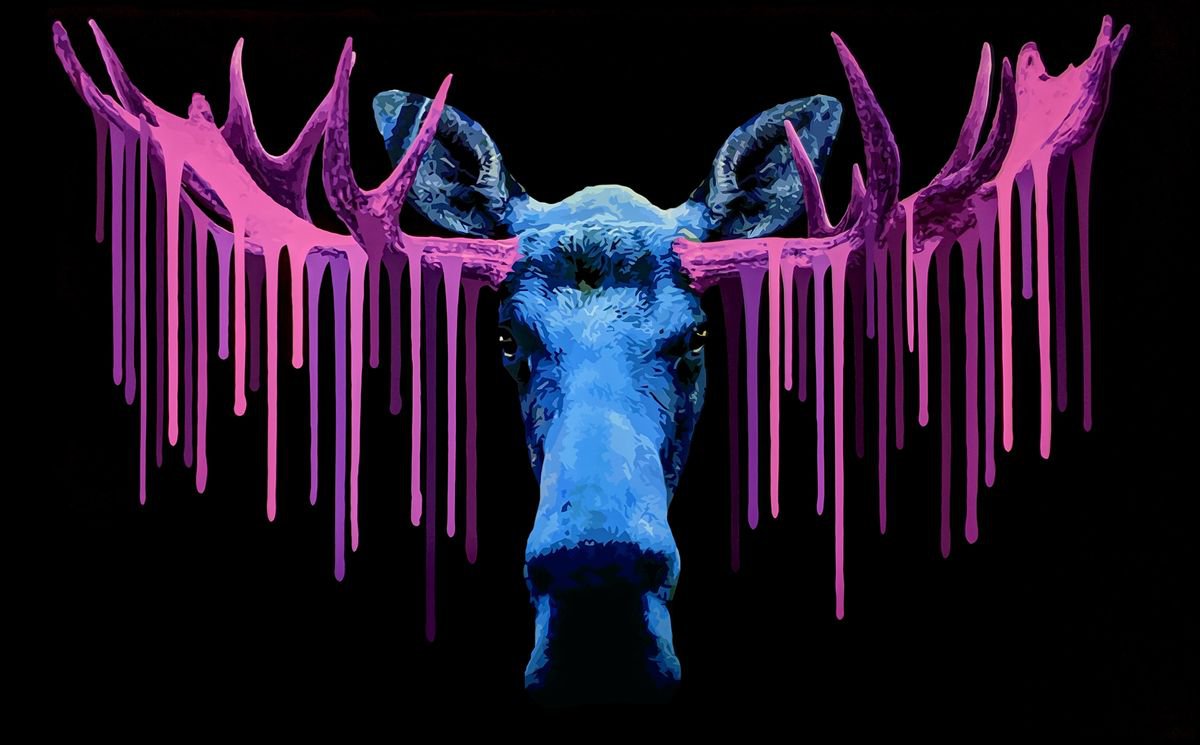 Blue Moose by Carl Moore