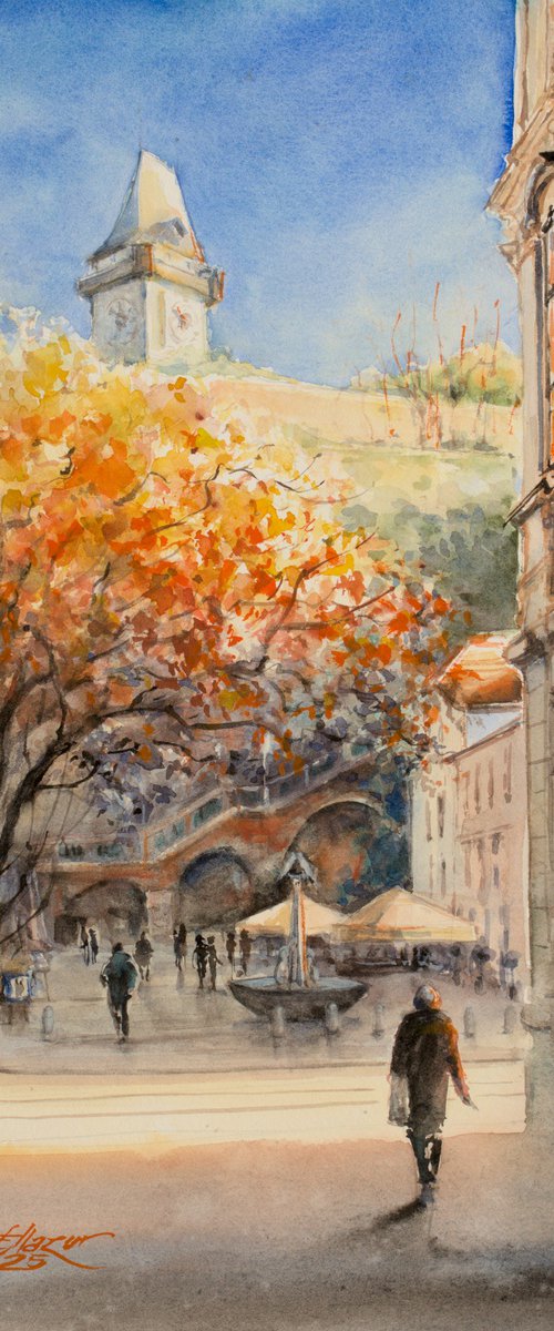 Graz, Schlossbergplatz by Eve Mazur