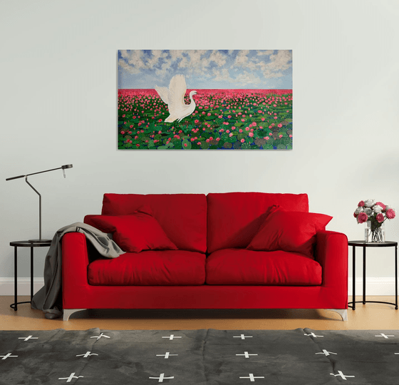 Water lilies lake! Large painting!