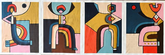 The Four Dancers (Set of 4)