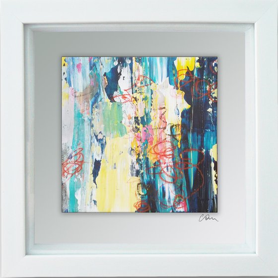 Framed ready to hang original abstract  - Graffiti #2