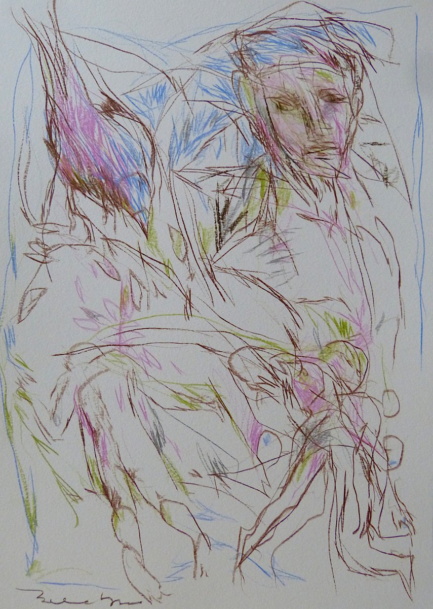 Birdland 4, 41x29 cm by Frederic Belaubre