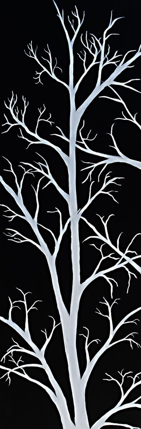 Tree silhouettes triptych