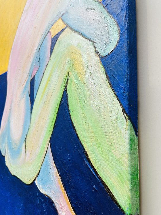 Sitting Nude Figurative 1