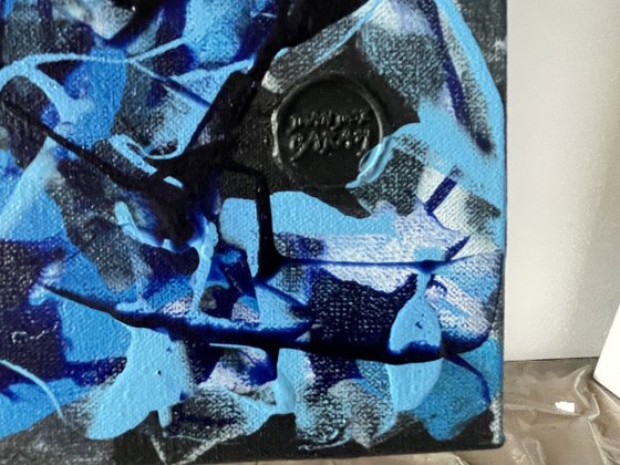 Ultramarine Blue Abstract