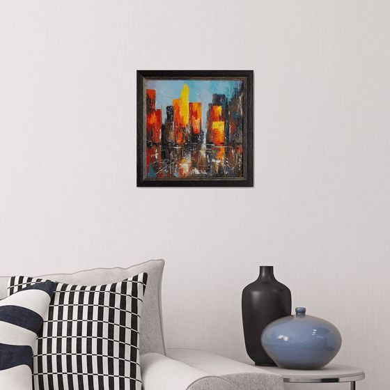 HOT DAY IN THE CITY (framed)