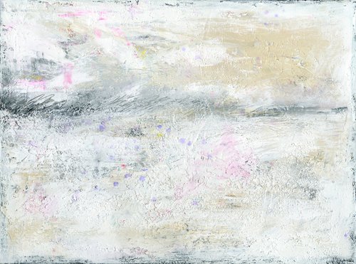 A Tranquil Journey 4 - Textural Abstract Painting by Kathy Morton Stanion by Kathy Morton Stanion