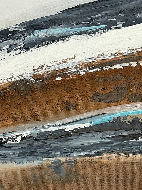 Diptych Sculpted Lines of Sand