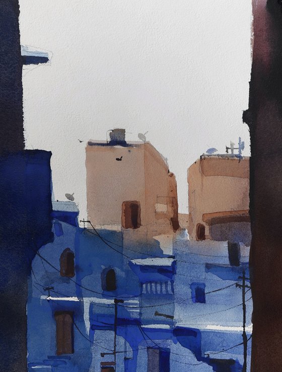 Narrow lanes, Jodhpur blues
