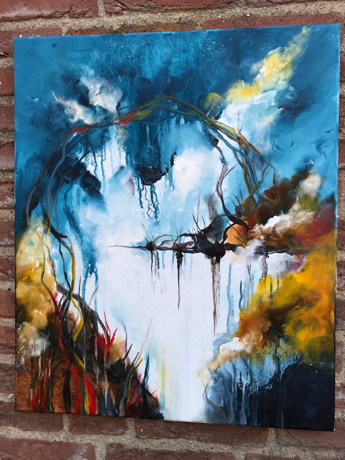 Dream BIG ! , dreams are unlimited! ” abstract Painting -50x60cm