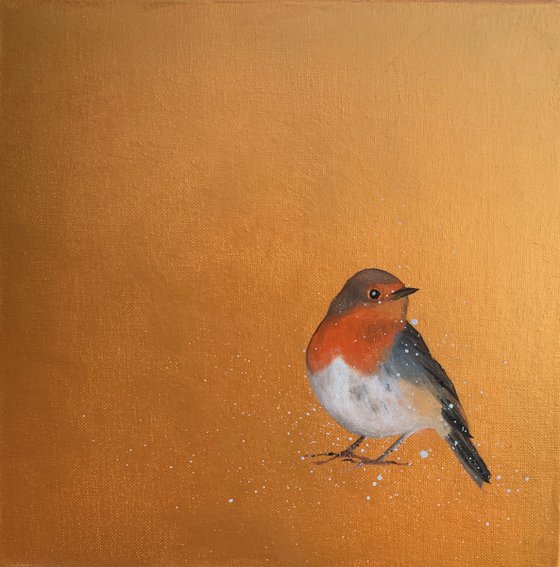 Red Robin ~ on gold