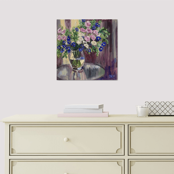Flowers in a Glass Vase No. 4