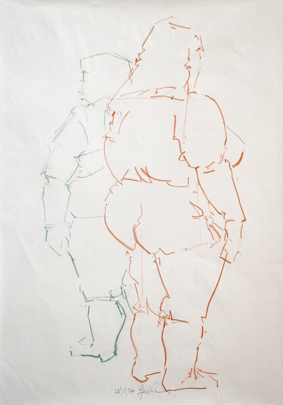 Female Nudes Drawing -No 648