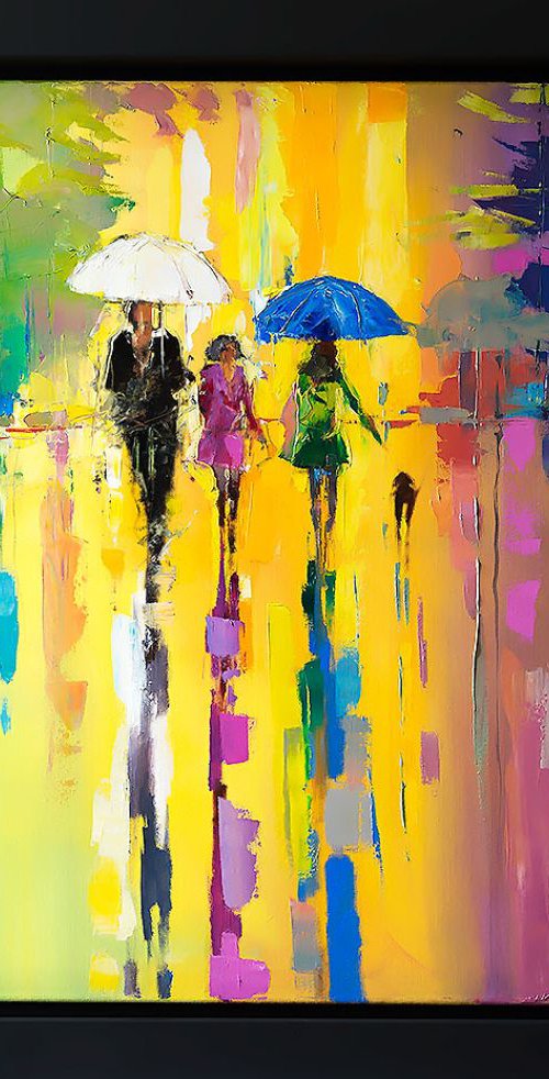 'Under Blue Umbrella' by Ewa Czarniecka