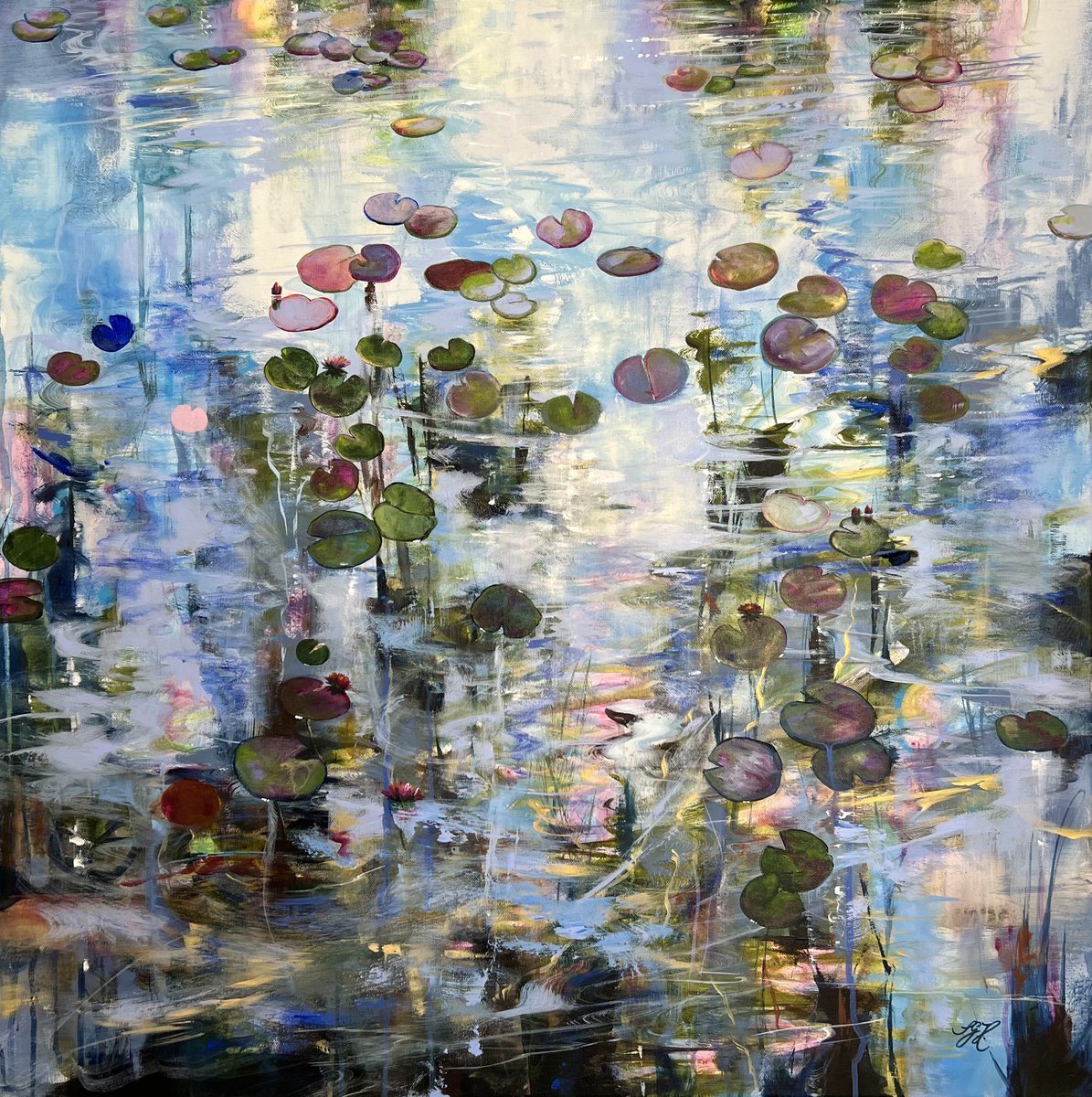 I Love Waterlilies 5 by Sandra Gebhardt-Hoepfner