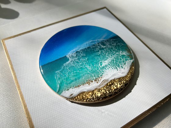 "Little wave" #3 - Miniature ocean painting