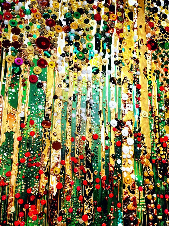 Forest. Precious stones abstract