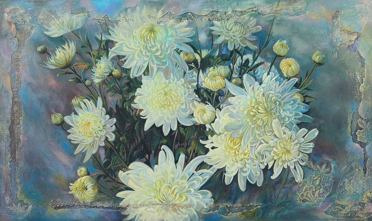 Chrysanthemums by Sergey Lesnikov