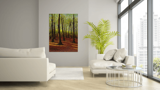 Enchanted Sunlight Forest  122cm x 92cm