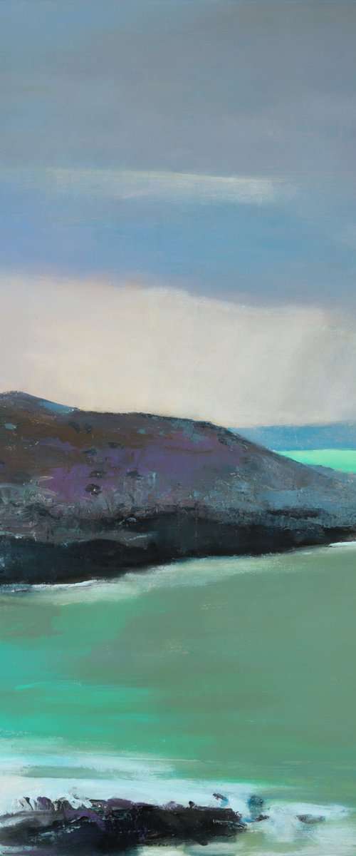 Wait for the rainbow 30x30" 76x76cm Oil, Acrylic by Bo Kravchenko by Bo Kravchenko