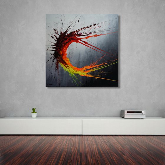 Twisting Fire VIII (Spirits Of Skies 100194) (100 x 100 cm) XXL (40 x 40 inches)