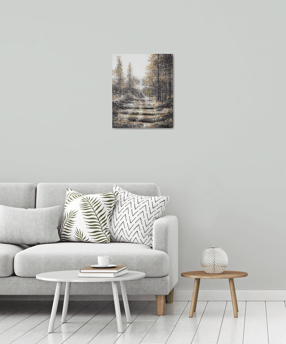 Winter Trees At Dusk