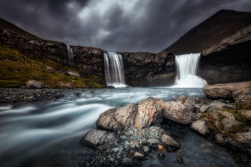 Iceland - Skútafoss waterfall by Kucera Martin