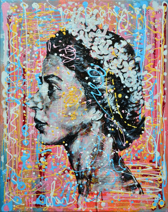 The Queen - Pop art portrait