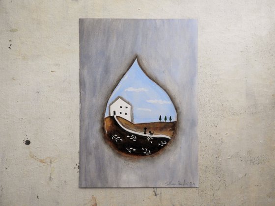 The house inside the raindrop