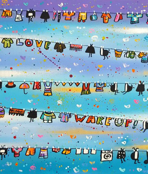 Super Happy Laundry Televisions by Maria Luisa  Azzini