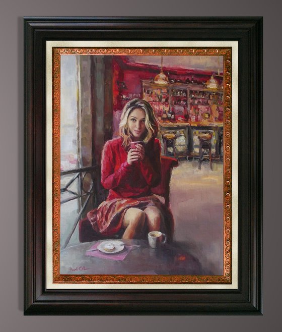 Conversation and  a cup of coffee