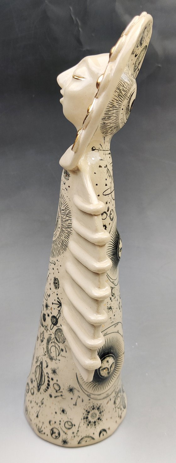 Ceramic | Sculpture | Angel of the Light of Universe