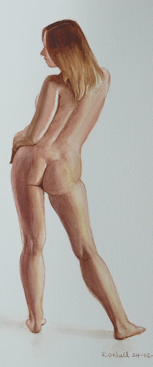 Standing female nude by Rory O’Neill