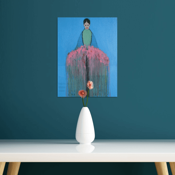 The Girl with Bouquet