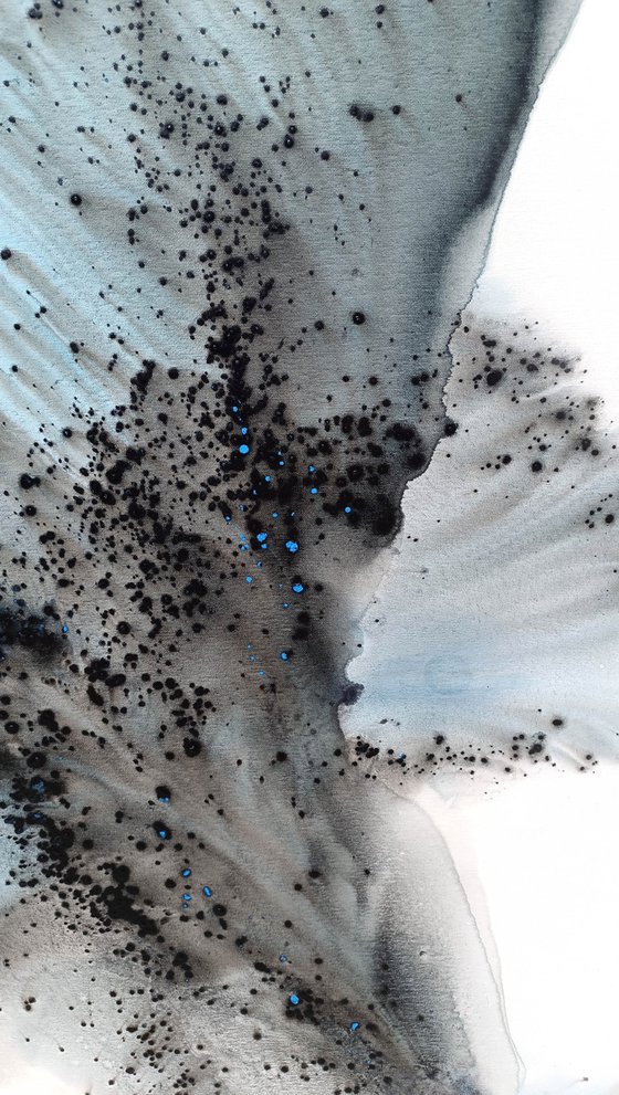 Nature 588 — Abstract Pale Blue Flight