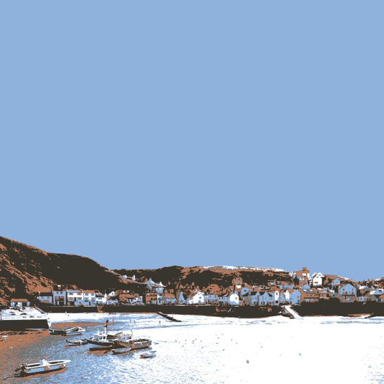 STAITHES ON THE NORTH SEA