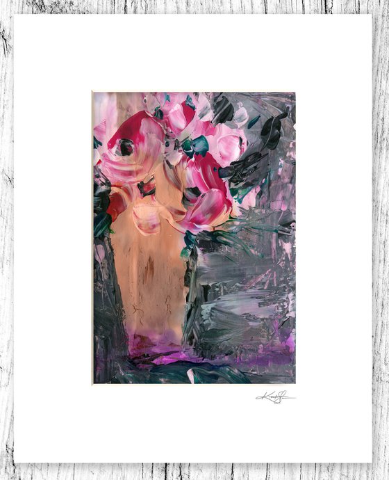 Flowers In Vase 3 - Floral Painting by Kathy Morton Stanion