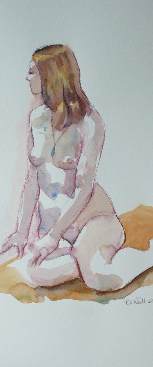 Seated female nude by Rory O’Neill