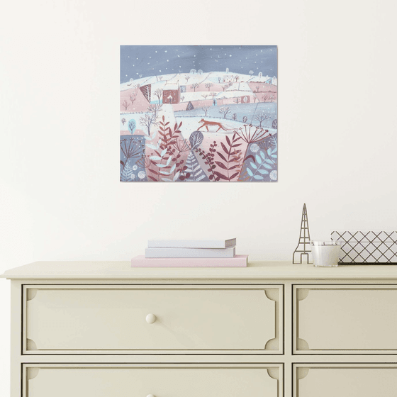 Winterscape with Fox