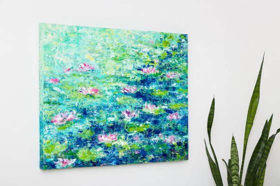 Water Lilies Pond Painting