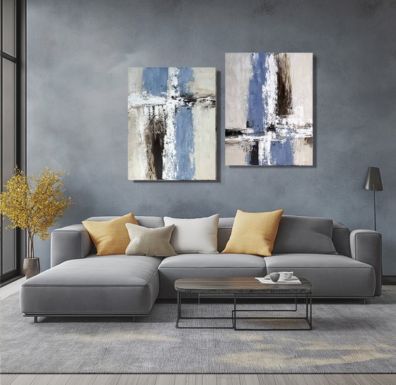 Aligned Within Diptych set