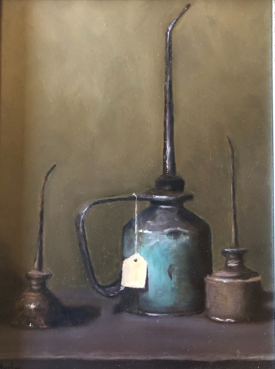 Oil Cans by Marybeth Hucker