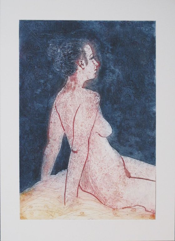 Seated female nude