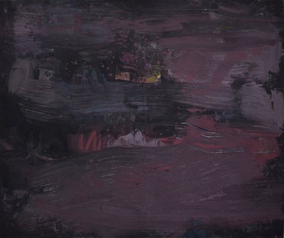 Black abstract painting art