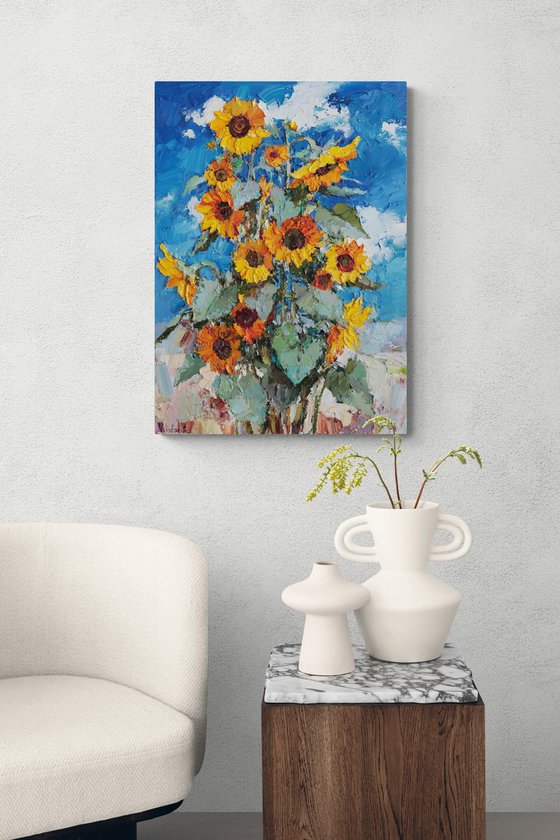 Blooming Sunflowers