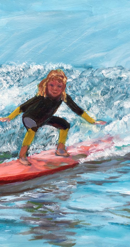 Young surfer by Elena Sokolova