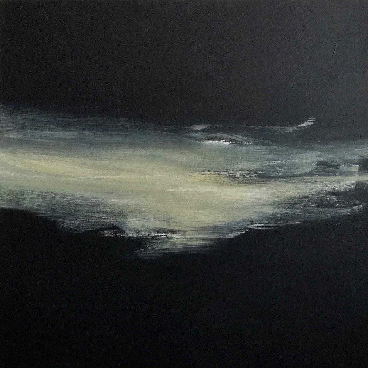 Expressive Abstract Acrylic Painting By Monica Sarandrea, 39 X 39", Towards The Light, Original Artwork