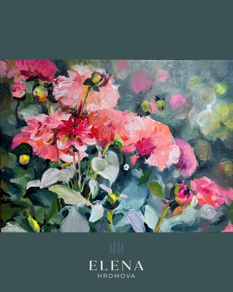 In The Garden By Olena Hromova, 16 X 12, Artwork For Sale On Artfinder