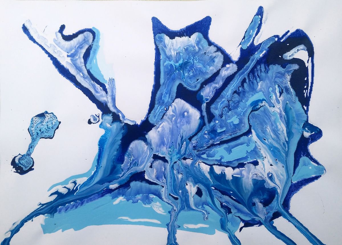 Blue abstraction by Simona Tsvetkova