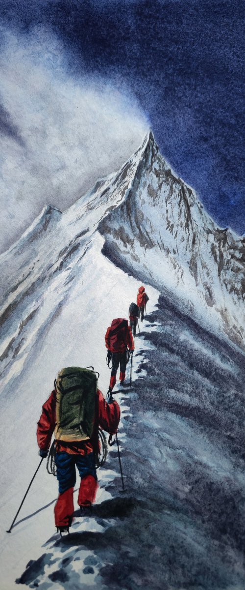 High in the mountains by Eugene Gorbachenko